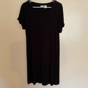 Black T-shirt MIDI dress
